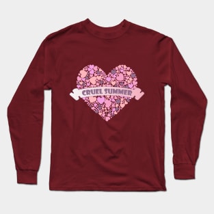 Cruel Summer Pink Hearts 5 Long Sleeve T-Shirt